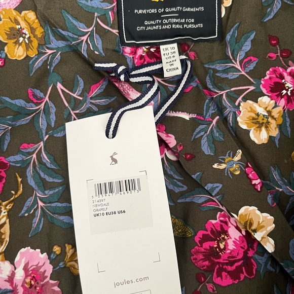 Womens Joules Newdale Quilted Jacket, Olive Green, NWT - Picture 5 of 7